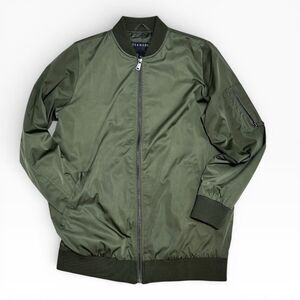 Bernardo Olive Green Bomber Jacket | Size S